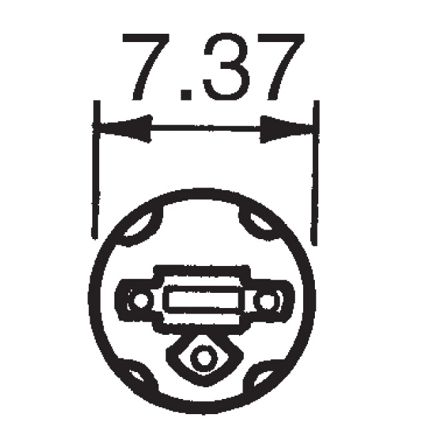 5331H7 Visual Communications Company - VCC  LED - Indicadores de placa de circuito Matrices Barras de luz Gráficos de barras